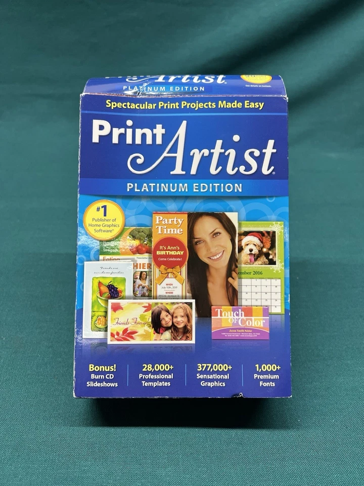 DVD Print Artist Platinum Edition para Windows XP, Vista, 7 u 8 Nova Development Foto 4 de 4