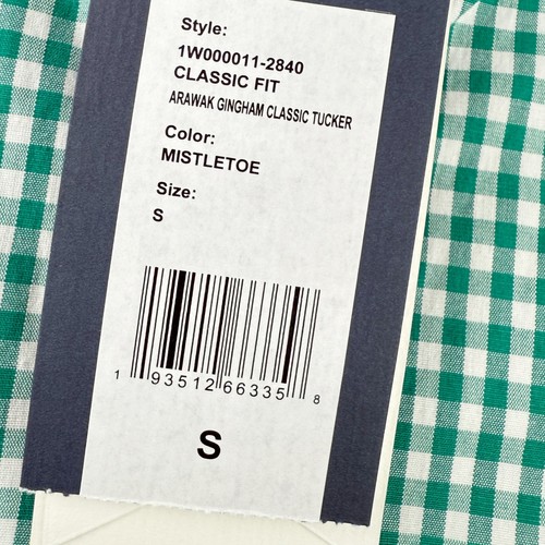 VINEYARD VINES Arawak Gingham Classic Tucker Hemd S Herren grün/weiß kariert NEU - Bild 6 von 9