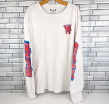 Kraft Kool-Aid Man Long Sleeve T-Shirt Mens 2X (50-52) White Red Blue Oh Yeah!