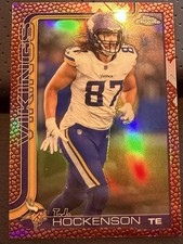 2025 Topps Chrome Football Leather Refractor - T.J. Hockenson #200 - Vikings