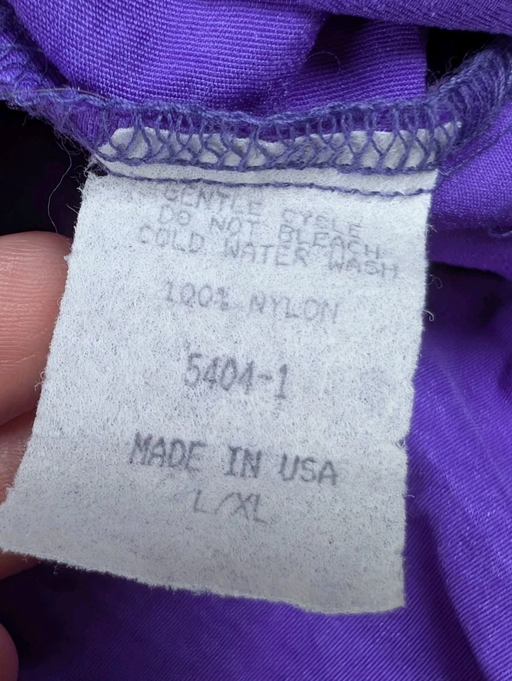 De Colección Años 80 90 Y2K Uzzi Anfibio L/XL Pullover Púrpura Lluvia Encaje Cortavientos Surf Foto 4 de 4