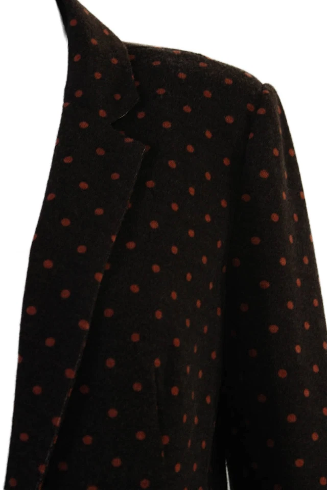 Blazer Cartonnier Anthropologie Mujer Lunares Un Botón Marrón Talla Mediana Foto 2 de 4