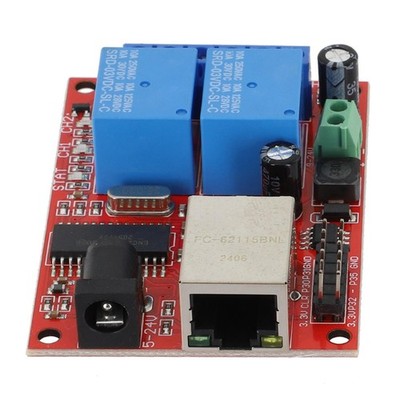 Für LAN Ethernet kompatibles Controller mit zwei Relais und Anzeigen