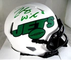 Zach Wilson / Autographed New York Jets Lunar Eclipse Speed Mini Helmet / BAS