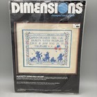 Dimensions Stamped Cross Stitch Kit 3070 Silhouette Grandchild Record 11X14 NEW