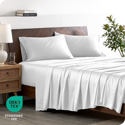 Luxury Twin XL Bamboo Rayon Sheet Set - Deep Pocket & Breathable Comfort - Picture 5 of 10