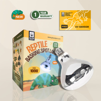 Reptile Heat Lamp 100W UVB UVA Full Spectrum Basking For Amphibian Terrarium E26
