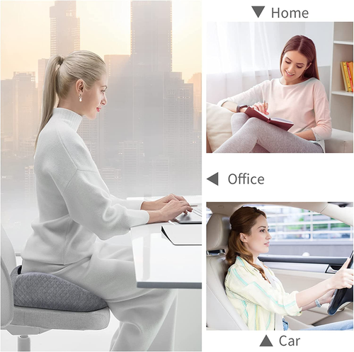 Large Seat Cushion, 3D Full Wrap, Office Cushions, Memory Foam, Butt Pillows - Picture 7 of 13