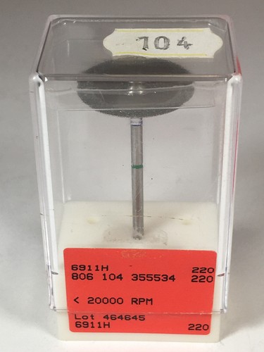 Brasseler Dental Lab Double-Sided Diamond Abrasive Disc #6911H 20,000 RPM KK547 - Picture 3 of 4