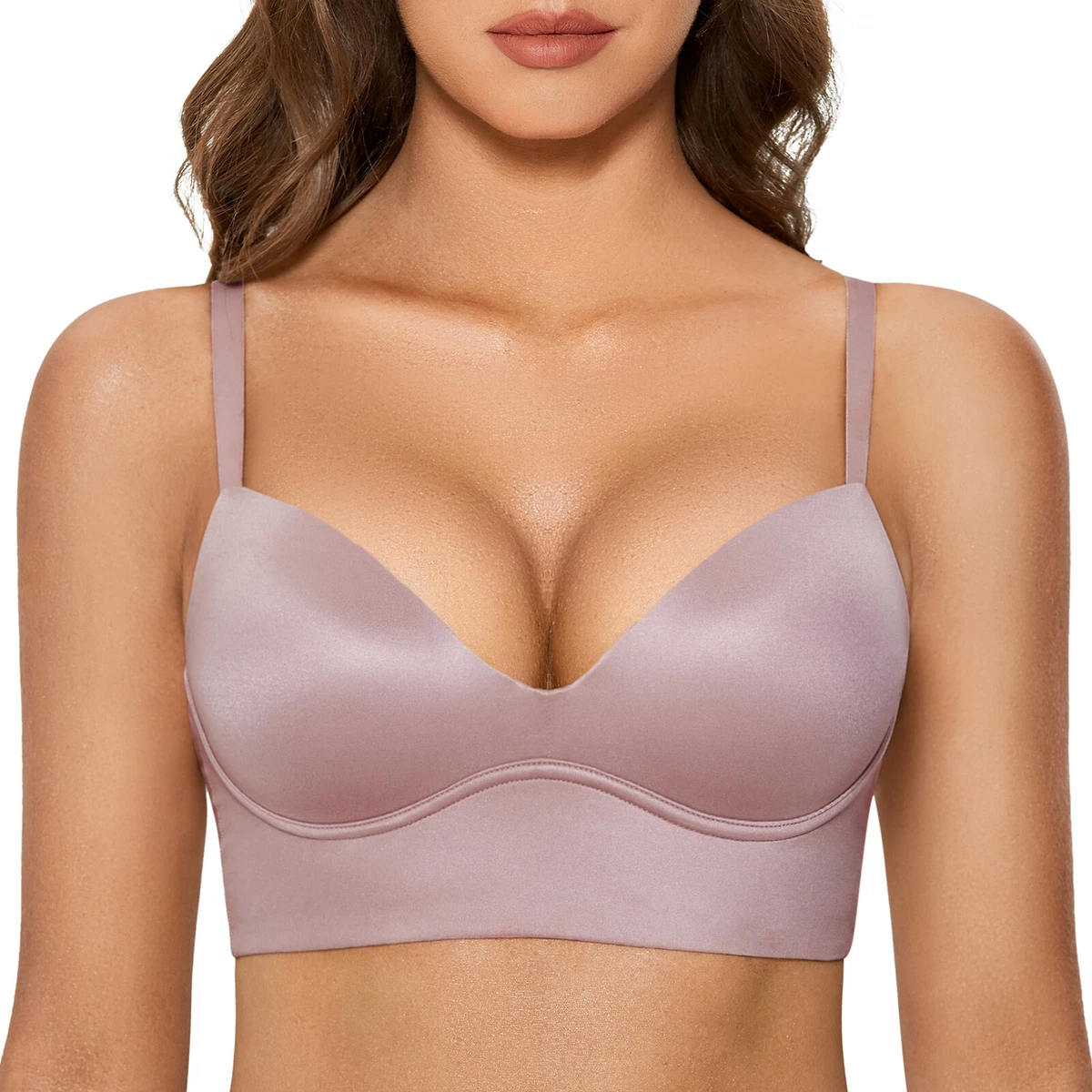 Girls Fashion Simple Push up Wireless T-Shirt Bra Comfort Women Seamless  Bra - China Bra and Mix Designs price