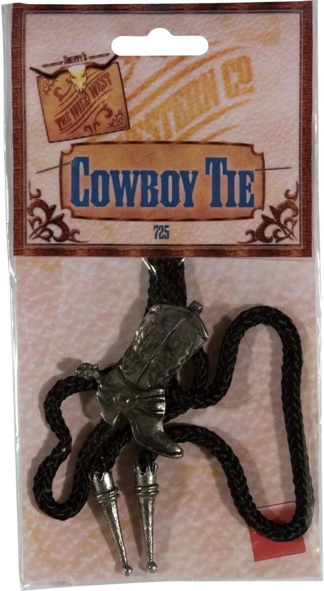 Mens Cowboy Bootlace Tie Fancy Dress Accessory