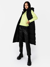 Lovedrobe Black Longline Hooded Gilet