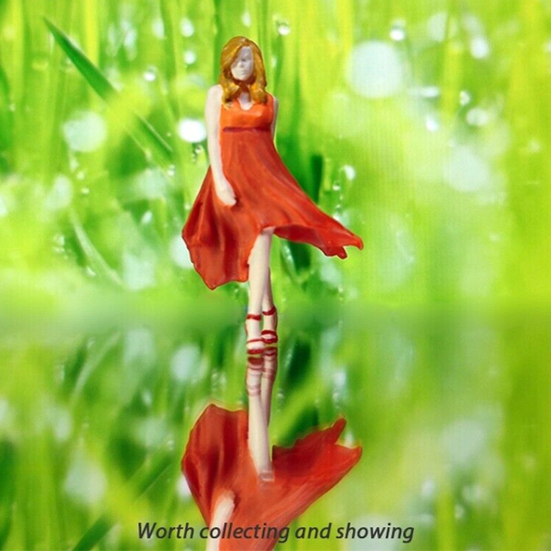 1:87 Miniatures Figures Dress Girl Fashion Clothing Display Scene Cars Model