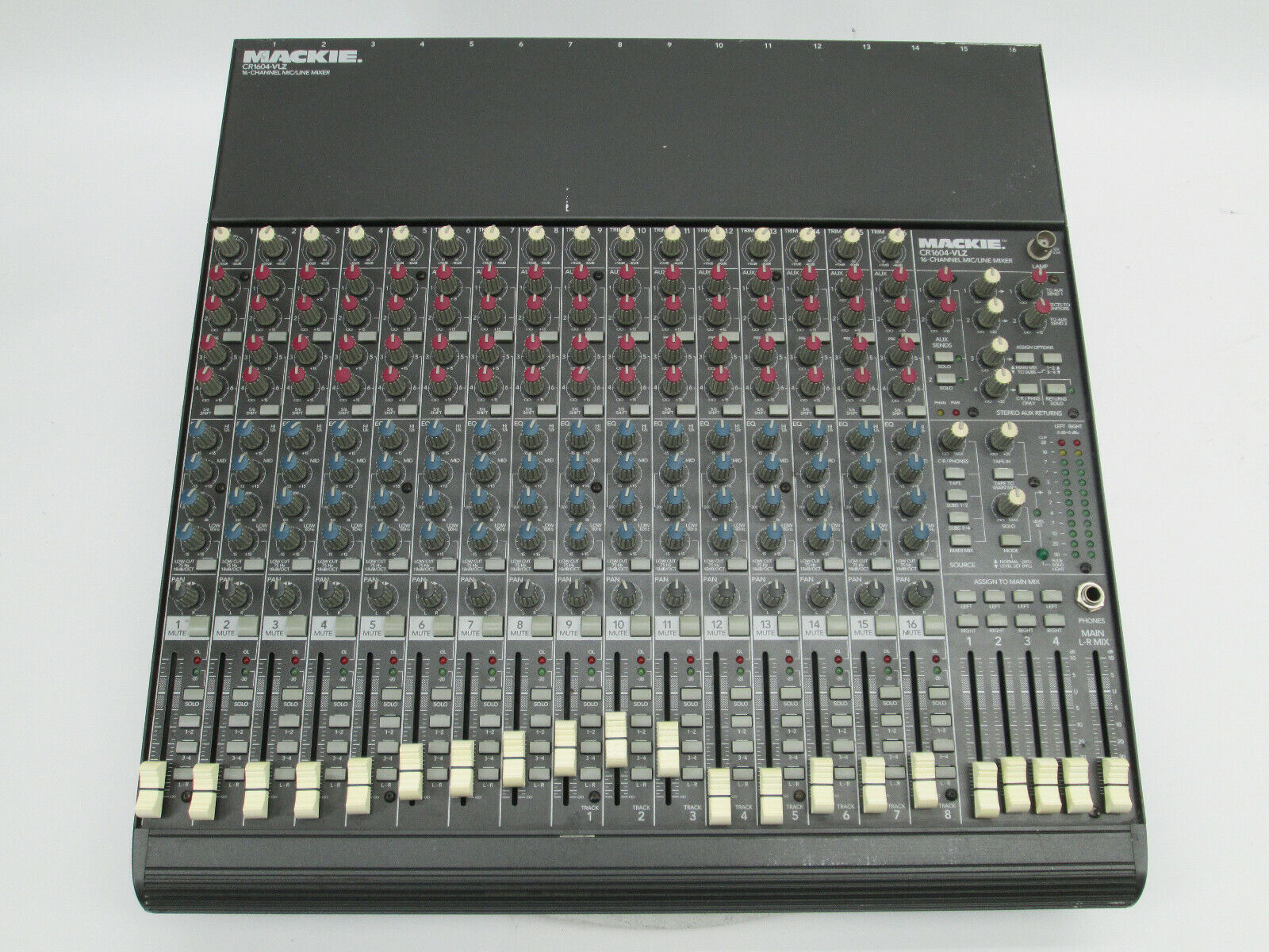 Mackie CR-1604 VLZ 16-Channel Mic / Line Mixer Mixing Console #1576