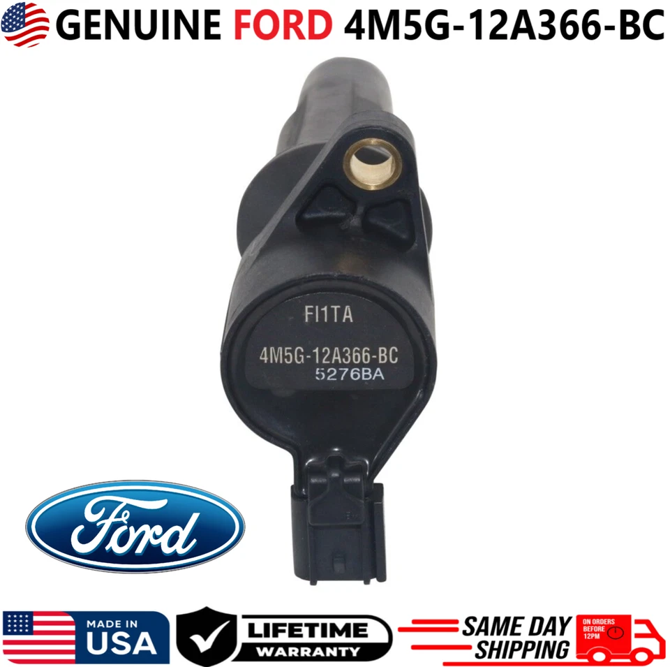 x4 GENUINE Ignition Coils For 2004-2012 Ford Mazda Mercury I4, 4M5G-12A366-BC - Image 3 of 4