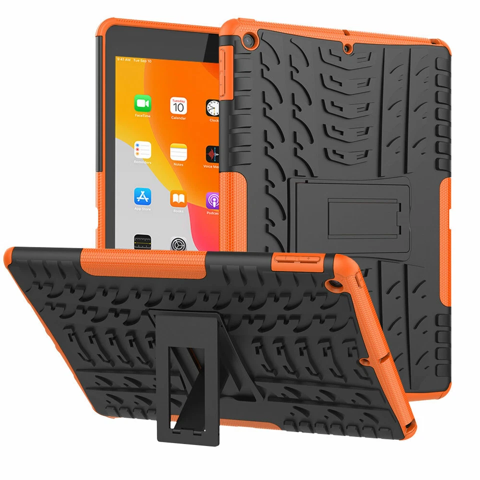 F iPad Shockproof Hybrid Rugged Armor Grip Rubber Hard Stand Antislip-skid Cover - Image 3 of 4