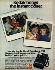 1981 KODAK Colorburst 350 Instant Camera Vintage Print Ad