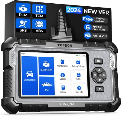 TOPDON ArtiDiag500 Car OBD2 Scanner Code Reader Check Engine ABS SRS Scan Tool