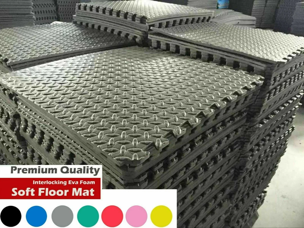 NEW 60cm GYM FLOORING INTERLOCKING FLOOR MATS EVA SOFT FOAM MAT