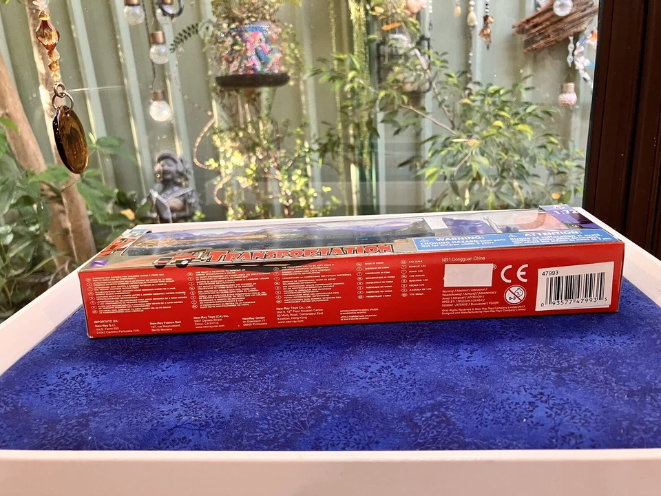 Newray Transportation Truck TOY MODEL 1:72 Scale Diecast 47993 BLUE ORIGINAL BOX - Image 3 of 4