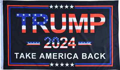 Trump 2024 Flags 3x5 Outdoor Made in USA-Double Sided 3 Ply Heavy Duty Take Amer