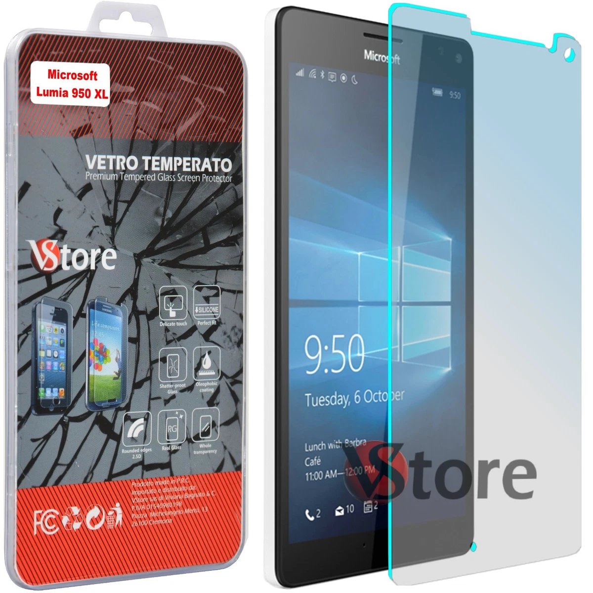 BROTECT AirGlass Pellicola In Vetro Per Microsoft Lumia 950 Xl 2714221