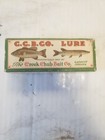 New ListingVintage Creek Chub Fin Tail Shiner Fishing Lure Metal Fin & Tail Wood Glass Eyes