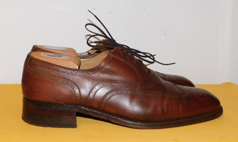BALLY CARLTON OF SWITZERLAND LIGHT BROWN LEATHER WING TIP  display picture 1