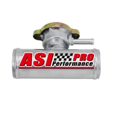 IN LINE RADIATOR HOSE FILLER NECK CAP 1-1/2" HOSE 38MM ALUMINUM IN-LINE