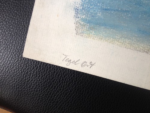 Franz Ehmke 1928 Berlin Tegel Venue ° Havel Lake Pastel Signed Rare Boats - Picture 3 of 3