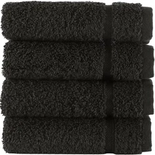Premium Quality Turkish Cotton Washcloth- Super Soft & Absorbent (Set of 4)