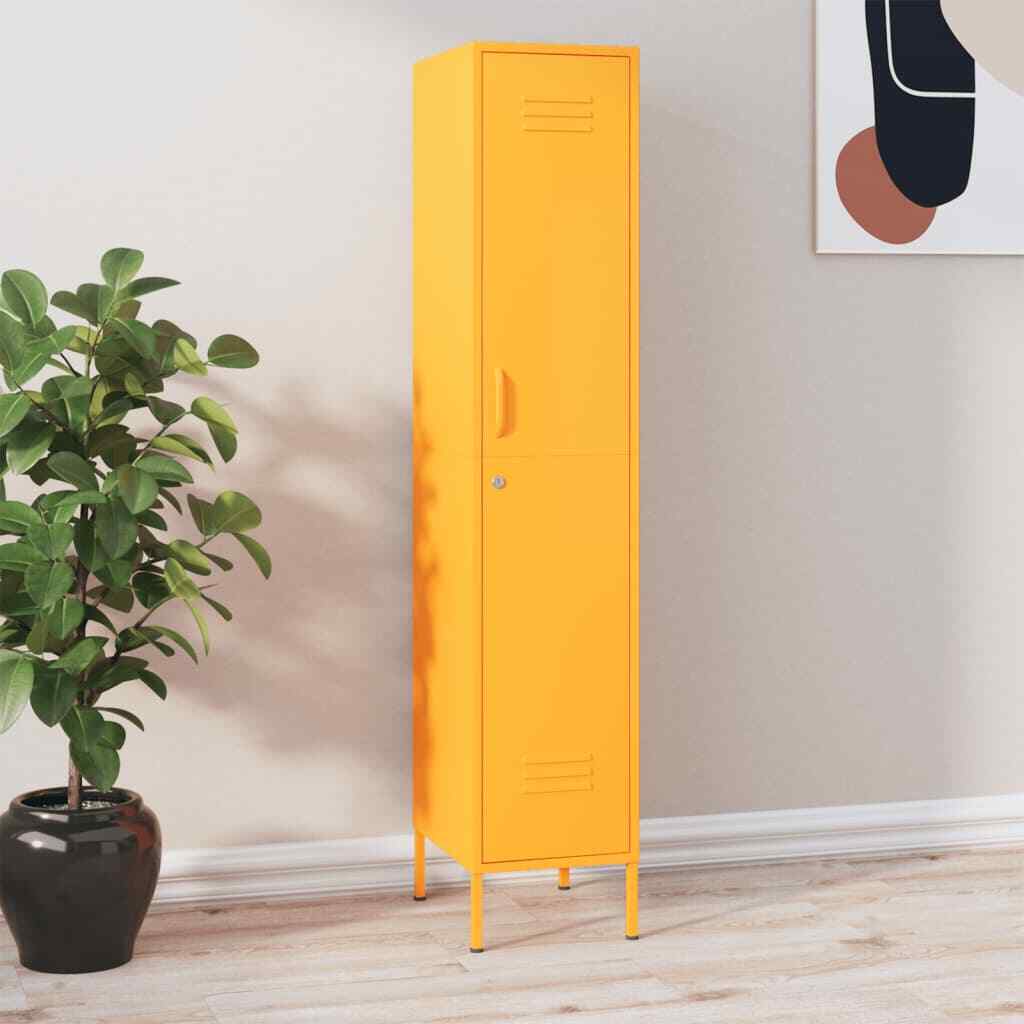Locker Cabinet Mustard Yellow 13.8