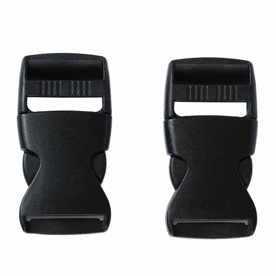 Slider Webbing Strap Tri Glide Buckle Side Release Clips Belt Buckles Kit - image 2 of 4