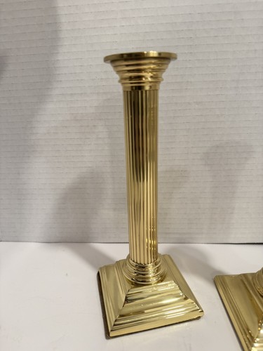 Baldwin Smithsonian Institute Collection 6.5" & 8” Candlestick Holders Set Of 2 - Picture 5 of 12