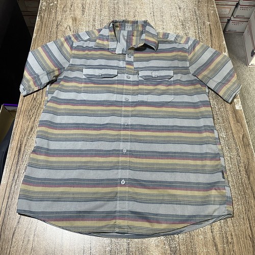Swiss Tech SS Freizeithemd mit Knopfleiste Herren Gr. M #21945