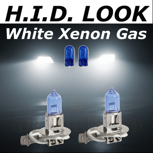 H3 501 55w White Xenon HID Look Fog Light Lamp Bulbs E Marked