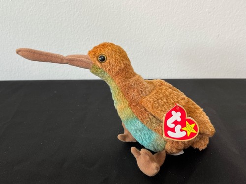 Ty Beanie Babies "Beak" Kiwi Bird 1998 – Rare Plush Toy, Collectible with Tag