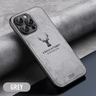 Case For iPhone 17 18 Pro Max 16 15 14 13 Deer Elk Leather Soft Shockproof Cover