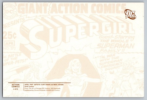 Action Comics 373 Postcard Giant Edition Supergirl Legion of Super-Heroes - Picture 2 of 3