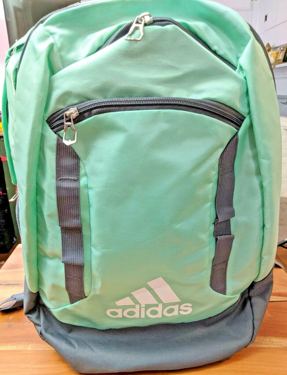 adidas Rival Backpack School Gym Sports Clear Mint Flaw N