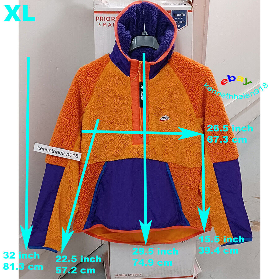 NIKE SPORTSWEAR HALF ZIP SHERPA HOODIE WINTERIZED JACKET NIKE SPORTSWEAR HALF ZIP SHERPA HOODIE WINTERIZED JACKET