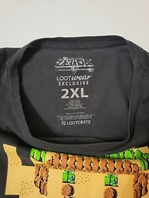 The Legend Of Zelda Loot Crate Men 2XL Gamer Shirt Tee Nintendo NES Retro Pixel 