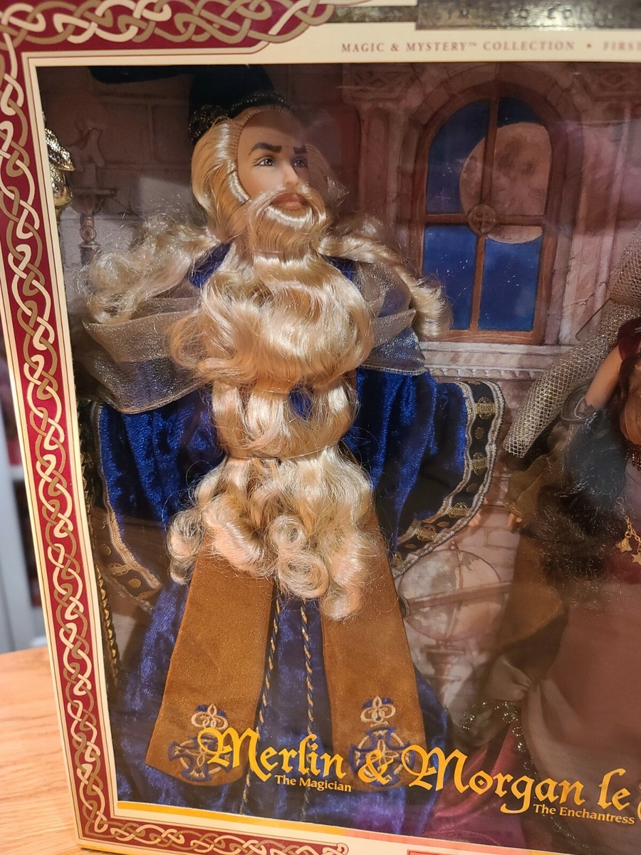 Barbie Fée Morgan Enchantress & Ken Merlin Magician - Édition Limitée Avec Accessoires