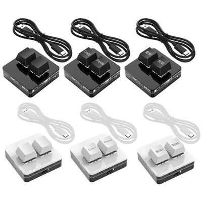 2 Key Mini USB Keypad Hot Swap Game Keyboards Universal Mechanical Game Keyboard