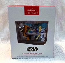2025 LET THE WOOKIEE WIN Star Wars  A New Hope Hallmark Ornament NIB Mint