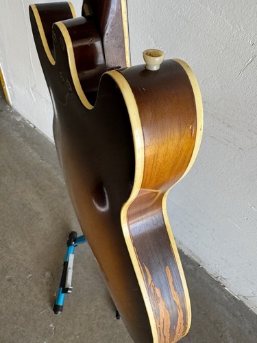 Barclay Harmony H74-3 Meteor Semi Hollowbody Vintage Guitar USA 1967 W Case - Picture 12 of 17