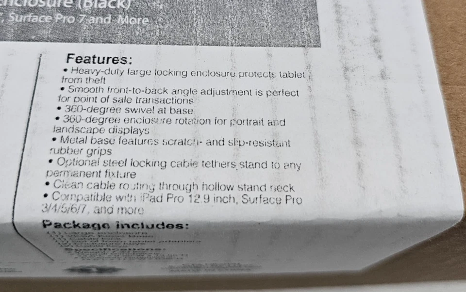 iPad Retail POS Stand for iPad Pro 12.9" (2015–2022) Surface Pro 3/4/5/6/7/8/X - Image 4 of 4