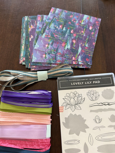 Stampin’ Up! Lovely Lily Pad Bundle Stamps Dies DSP Paper Ribbon Sale-A-Bration