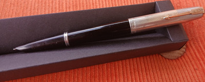 vintage rare Parker 51 Pen/ füllfederhalter USA Sterling Silver Cap 