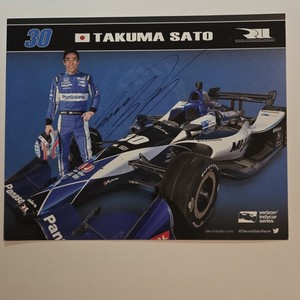 Takuma Sato Signed Original Hero Card Rahal Letterman Lanigan IndyCar Series